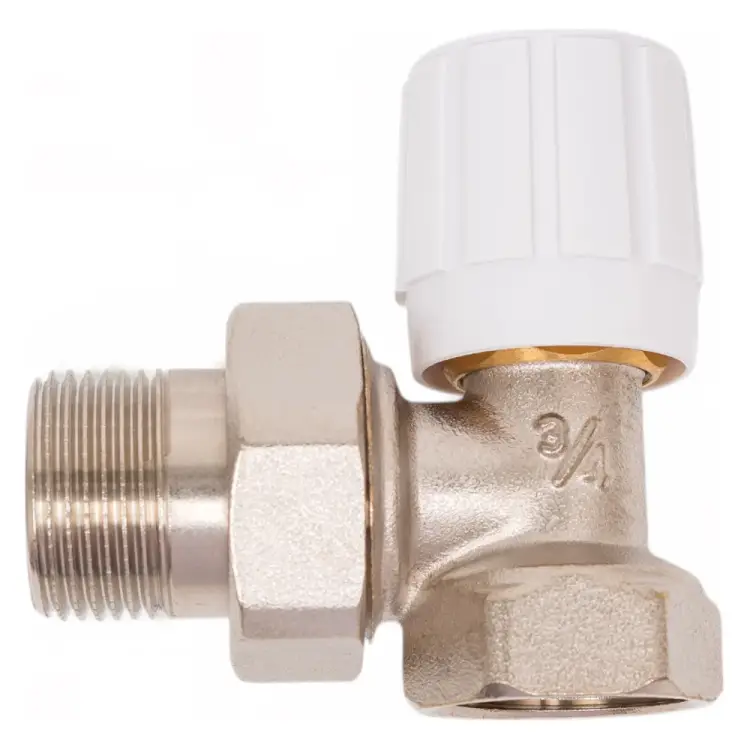 Регулирующий ручной, угловой клапан для радиатора СТМ ТЕРМО CARAVH34