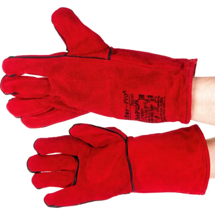 Спилковые рабочие краги Master-Pro® СВАРЩИК 9550-KS