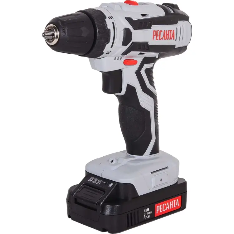 Аккумуляторная дрель-шуруповерт Ресанта ДА-18-2ЛК 75/14/5 Аккумуляторная дрель-шуруповерт Ресанта ДА-18-2ЛК 75/14/5