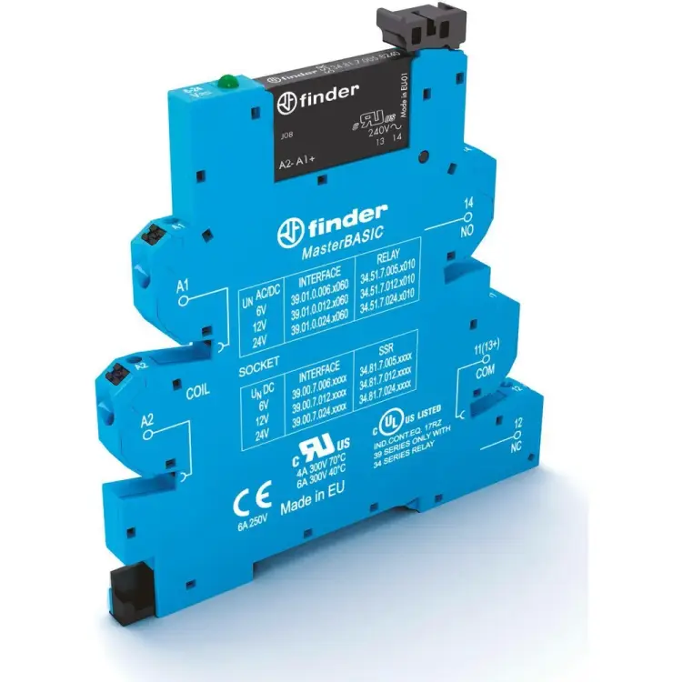 Электромеханический интерфейсный модуль-реле Finder 390182300060