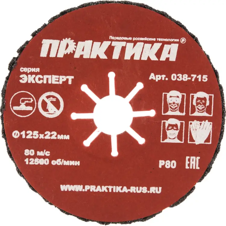 Абразивный торцевой круг ПРАКТИКА 038-715