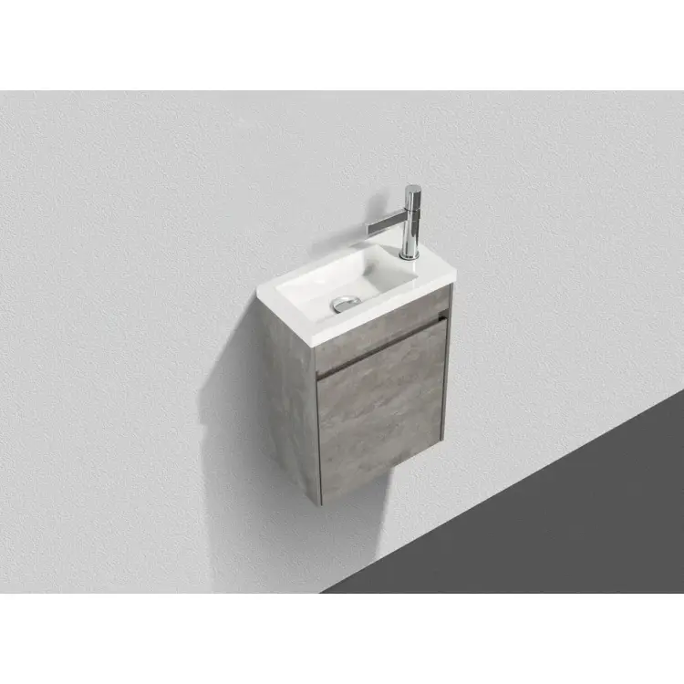 Подвесная база под раковину BelBagno PIETRA Stucco Cemento MINI-400-1A-SO-SCM-R Подвесная база под раковину BelBagno PIETRA Stucco Cemento MINI-400-1A-SO-SCM-R