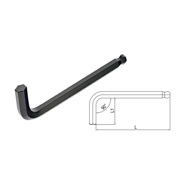 Г-образный шестигранный ключ IZELTAS 4905220040