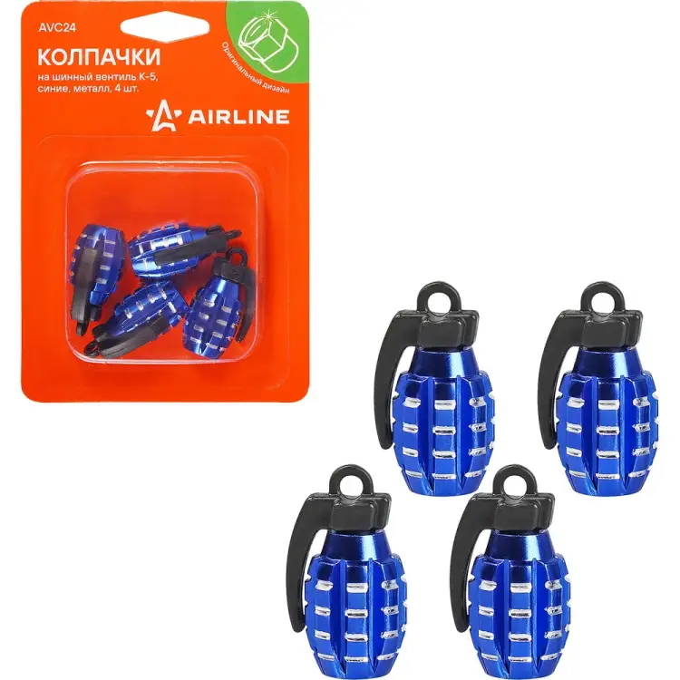 Колпачки на шинный вентиль Airline K-5 AVC24 Колпачки на шинный вентиль Airline K-5 AVC24
