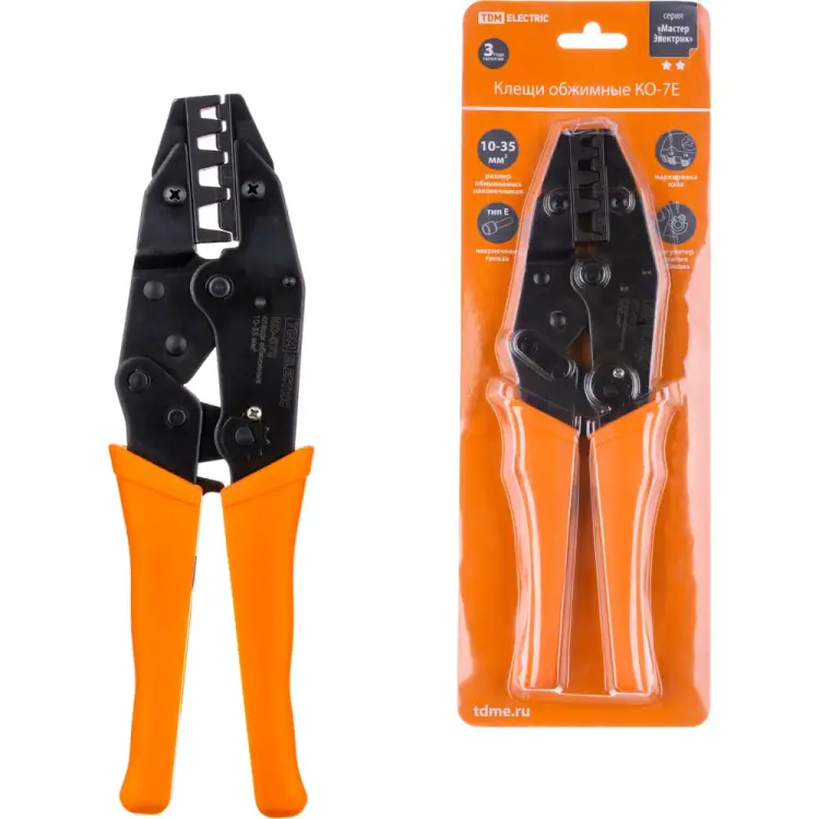 Обжимные клещи TDM ELECTRIC КО-7Е SQ1001-0004