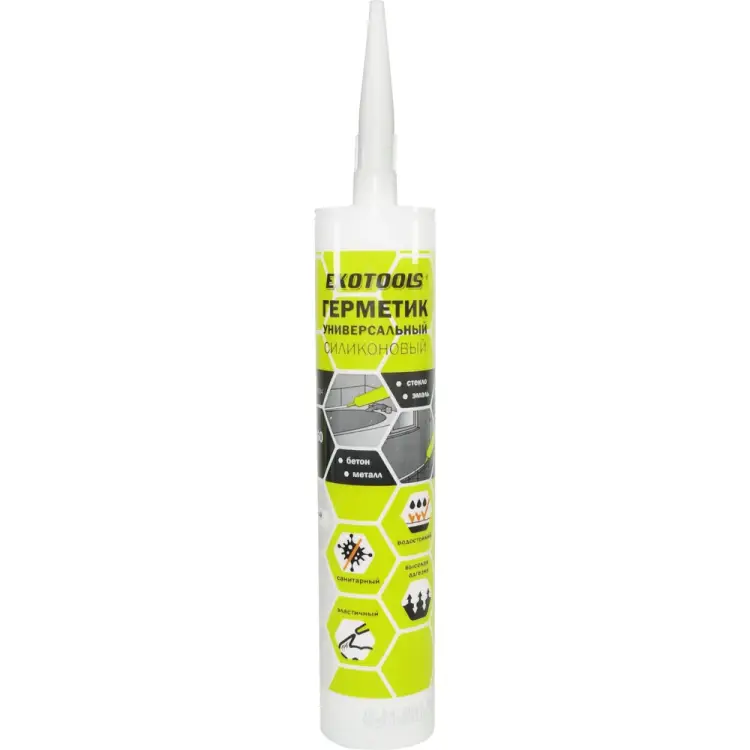 Универсальный силиконовый герметик EKOTOOLS 6507804