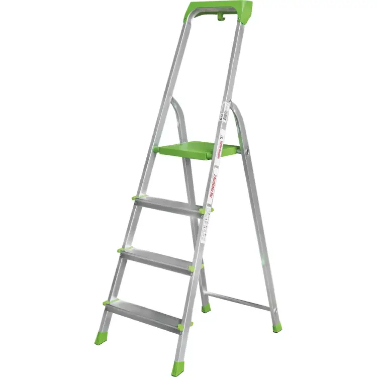 Алюминиевая стремянка с органайзером Новая Высота NV 2115 4 ступени 2115104 Алюминиевая стремянка с органайзером Новая Высота NV 2115 4 ступени 2115104