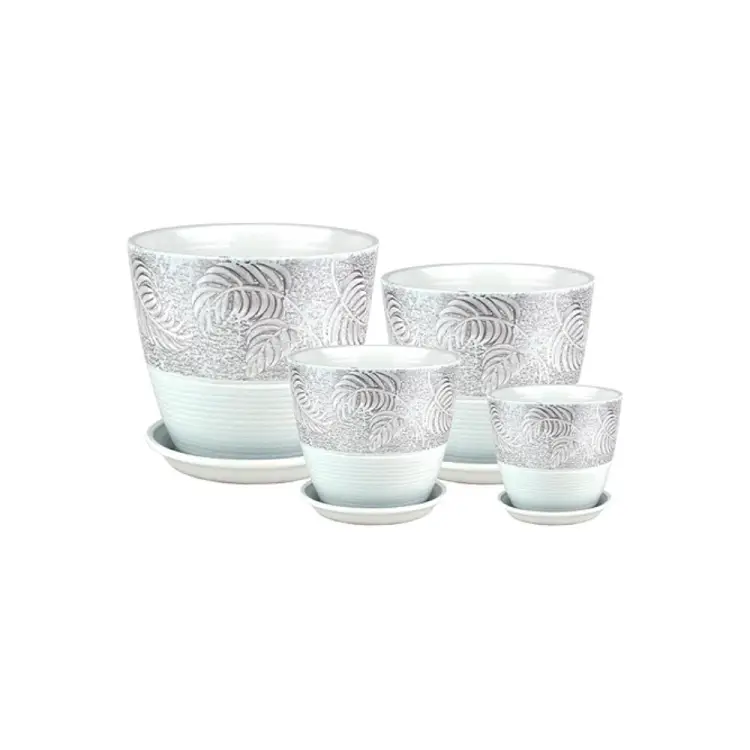 Комплект горшков для цветов Сады Аурики РС107 Роспись бутон 060226