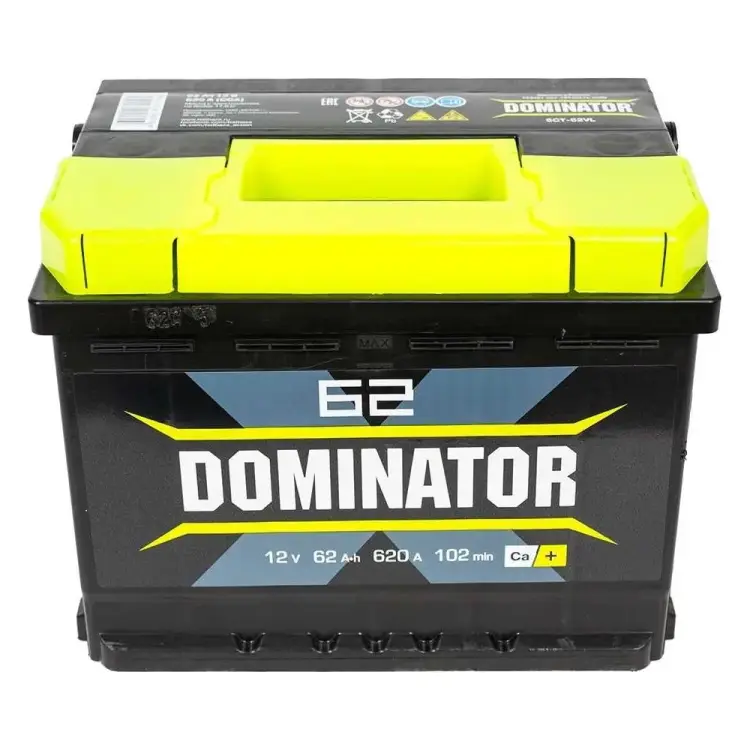 Аккумулятор Dominator 6 СТ 62 Ач 0 LR LB 620 А ССА 562110060
