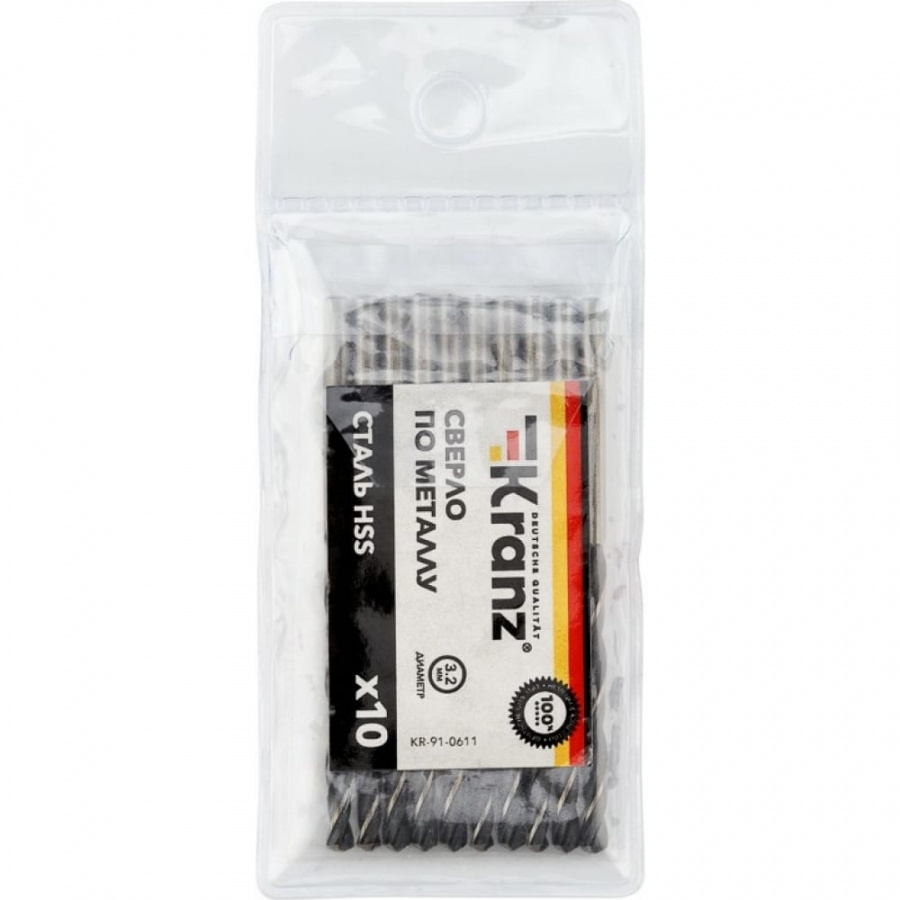 Сверло по металлу KRANZ KR-91-0611