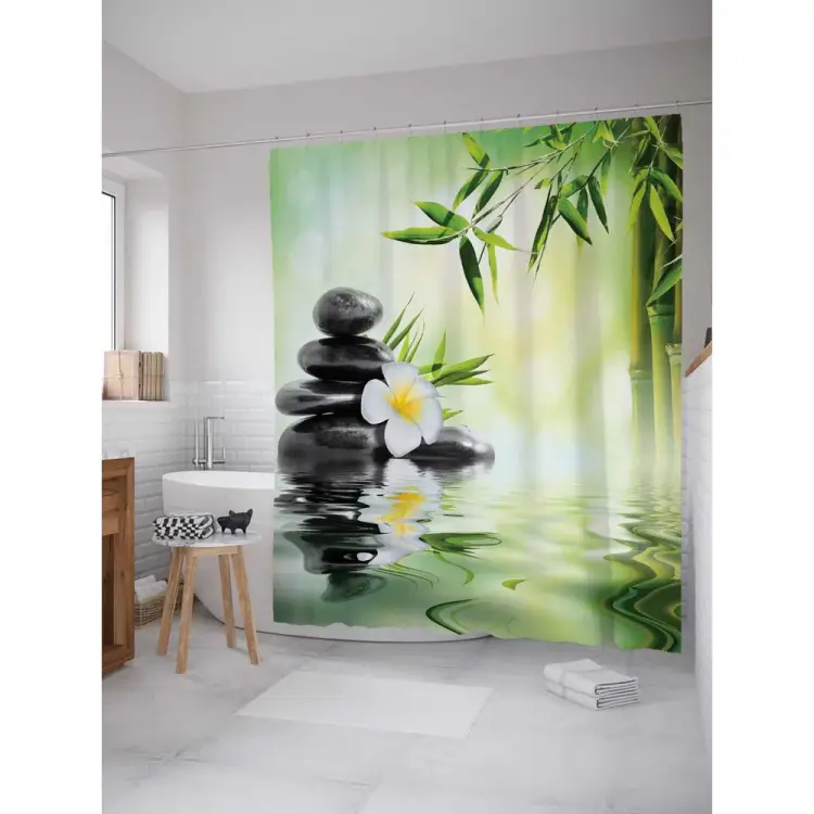 Шторка-занавеска для ванной JOYARTY Бассейн востока sc_12507