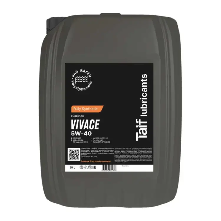 Моторное масло TAIF VIVACE 5W-40 211027