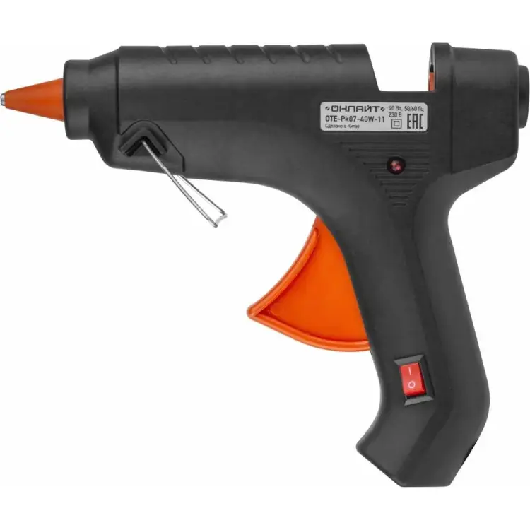 Клеевой пистолет ОНЛАЙТ 90 378 OTE-Pk07-60W-11 90378 Клеевой пистолет ОНЛАЙТ 90 378 OTE-Pk07-60W-11 90378