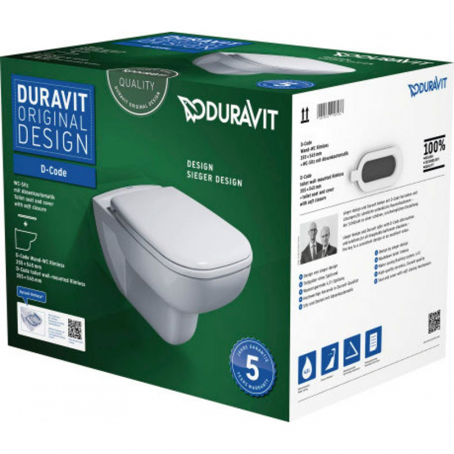 Подвесной унитаз Duravit Set D-Code