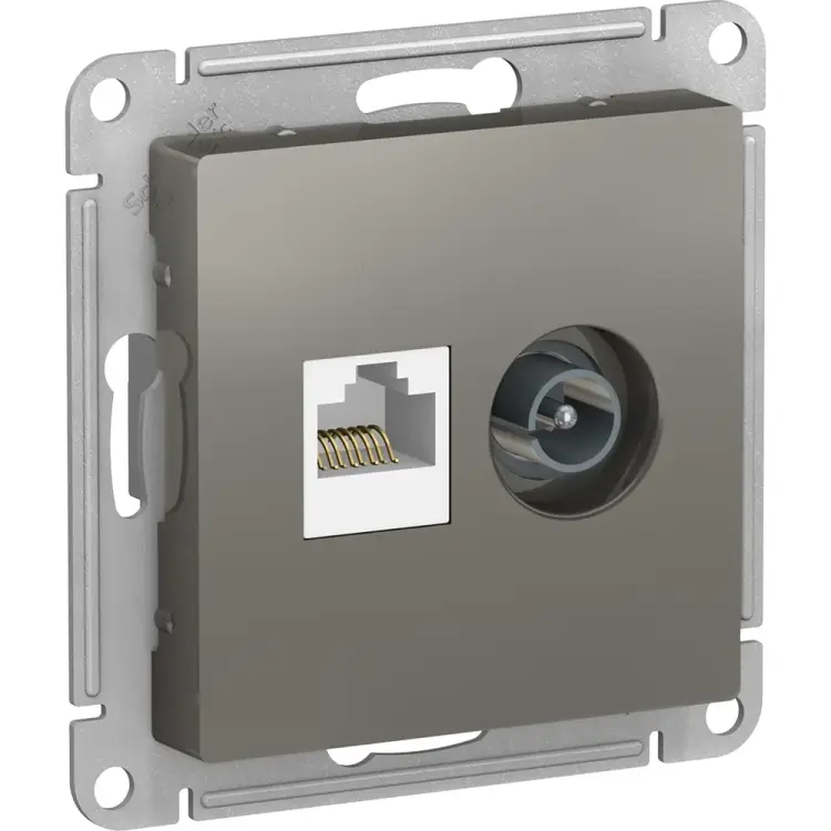 Двойная розетка Systeme Electric AtlasDesign ATN000989