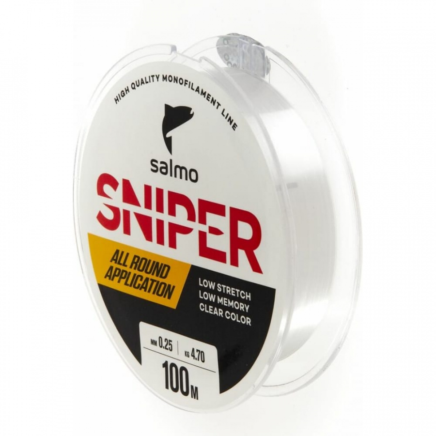 Монофильная леска Salmo Sniper Clear 100/025