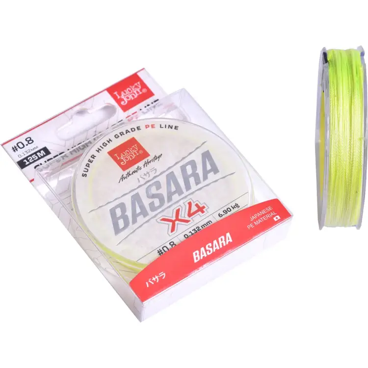 Плетеная леска Lucky John Basara Light Green 125/013 LJ4102-013