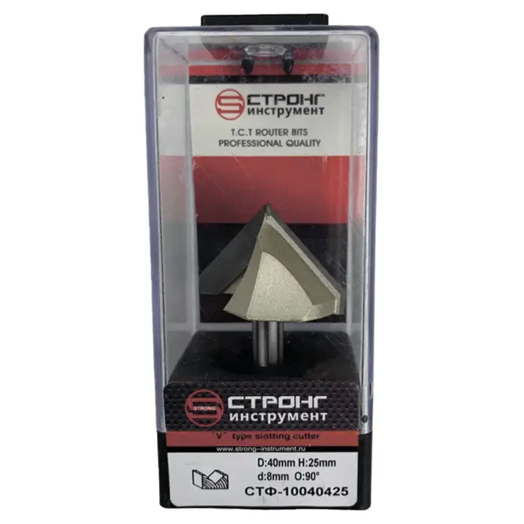 Пазовая галтельная фреза по дереву Strong СТФ-10040425
