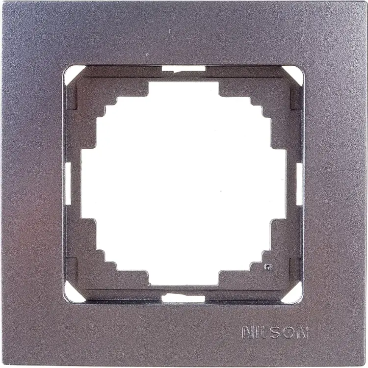 Одноместная рамка Nilson Touran metallic 24160091