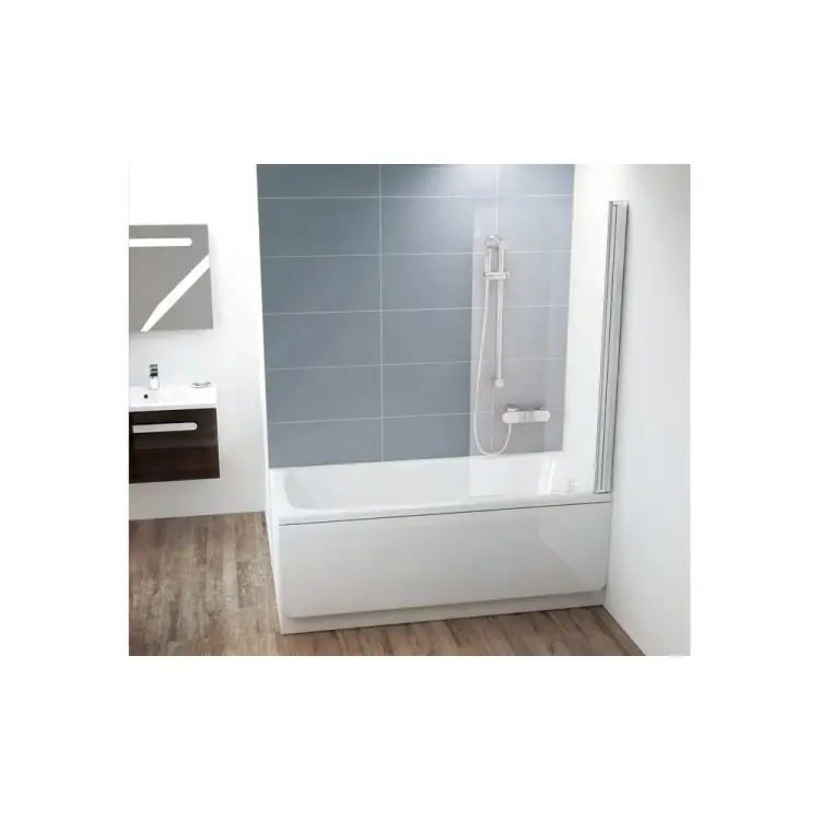 Одноэлементная перегородка-шторка на борт ванны Ravak CVS1-80 7QR40U00Z1