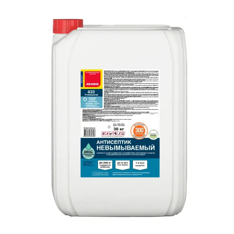 Усиленный невымываемый антисептик NEOMID 433 Н-433-30/к1:9