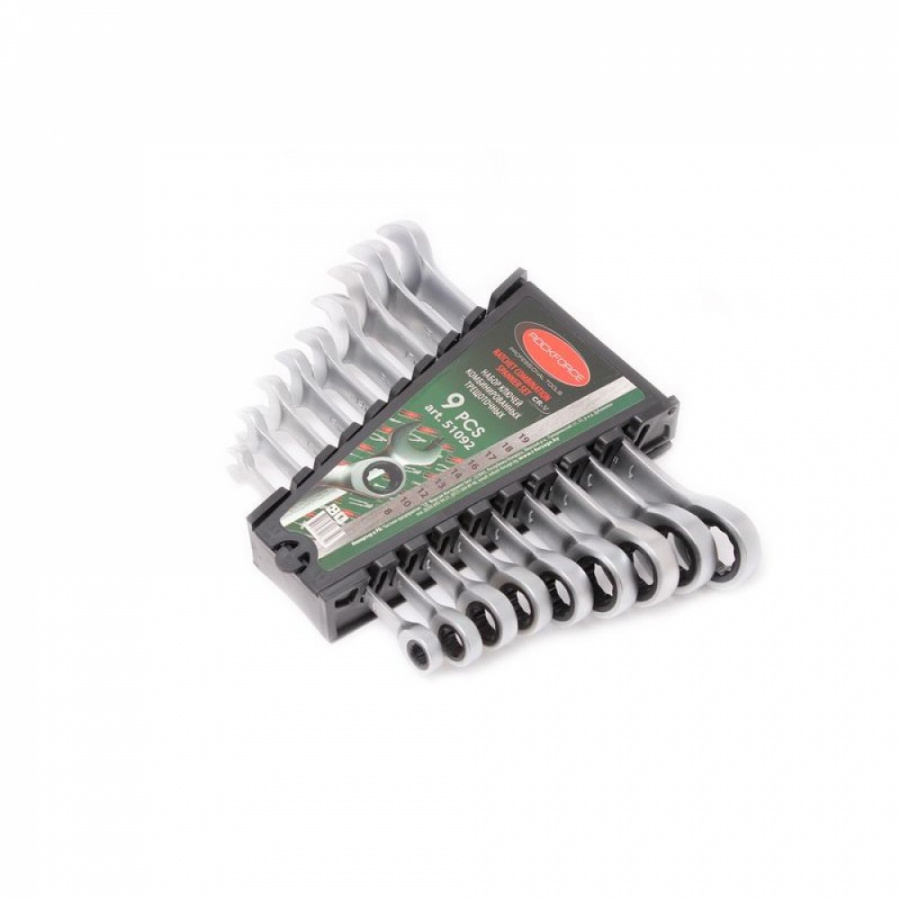 Набор комбинированных трещоточных ключей Rockforce RF-51092