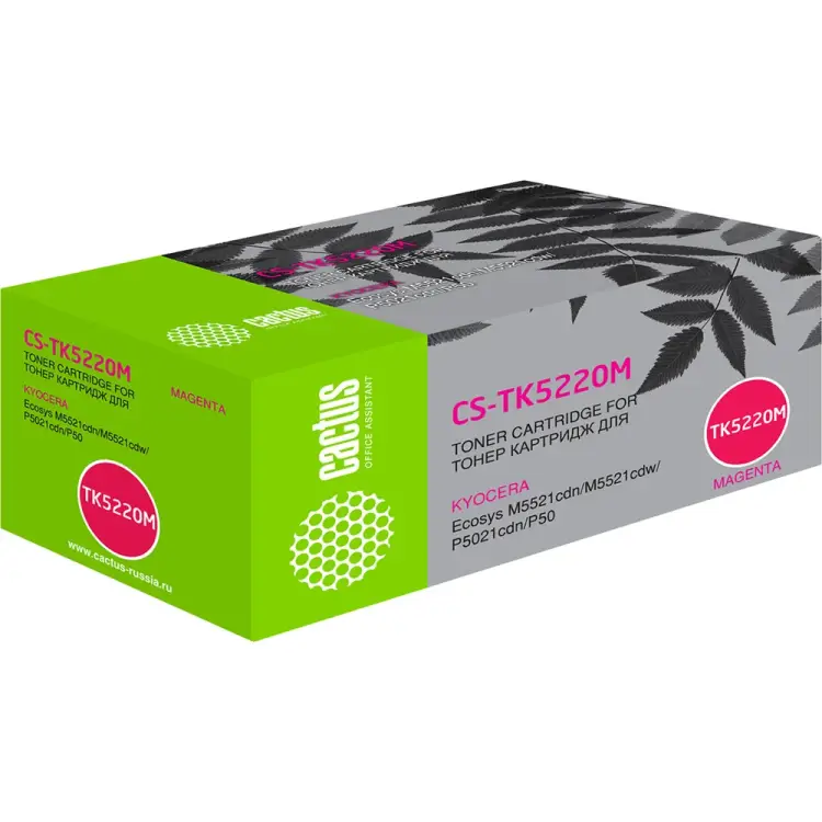 Лазерный картридж для kyocera ecosys m5521cdn/m5521c Cactus tk-5220m 1011572 Лазерный картридж для kyocera ecosys m5521cdn/m5521c Cactus tk-5220m 1011572