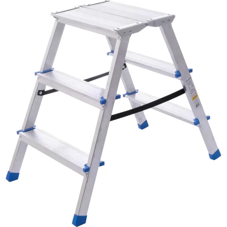 Двухсторонняя алюминиевая стремянка STAIRS AMP203 Двухсторонняя алюминиевая стремянка STAIRS AMP203