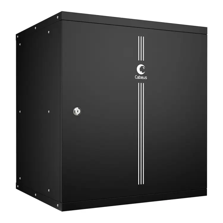 Телекоммуникационный настенный шкаф Cabeus WSC-05D-12U55/45m-BK Телекоммуникационный настенный шкаф Cabeus WSC-05D-12U55/45m-BK