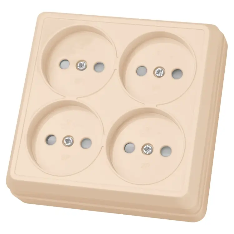 Четырехместная розетка TDM ELECTRIC Ладога SQ1801-0221