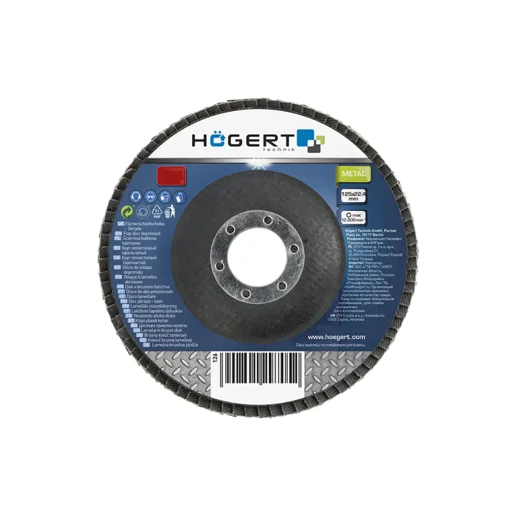 Лепестковый шлифовальный круг HOEGERT TECHNIK HT8D051 Лепестковый шлифовальный круг HOEGERT TECHNIK HT8D051