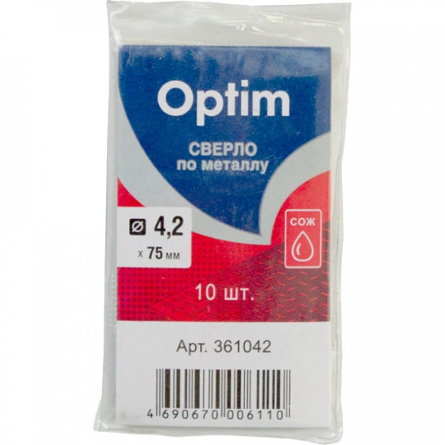 Сверло по металлу Optim 361042