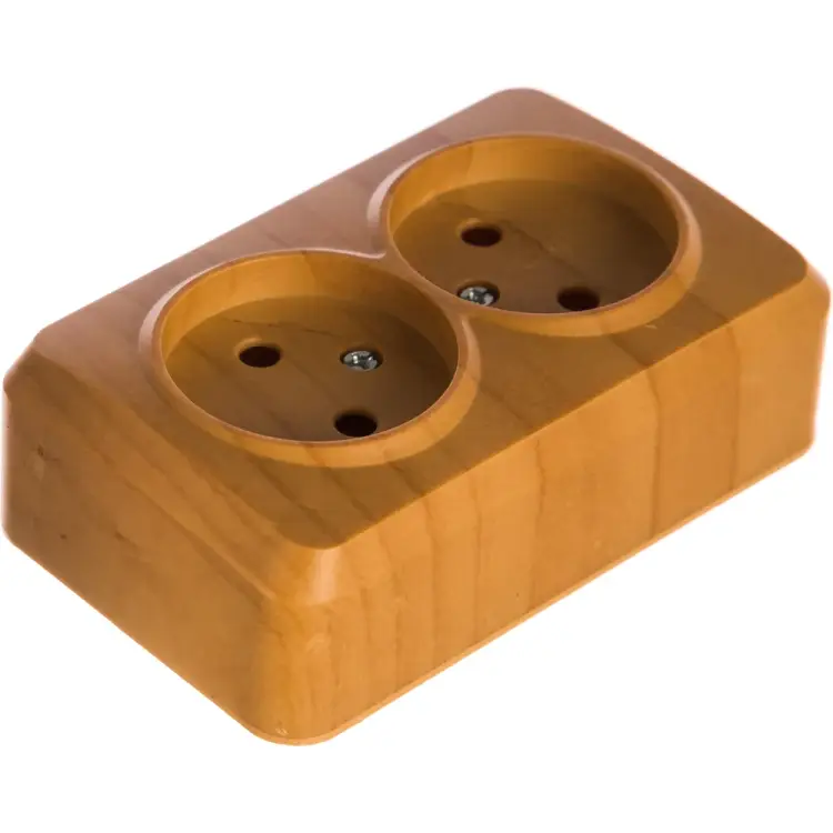 Двухместная розетка Smartbuy Юпитер SBE-03lw-10-S2-N