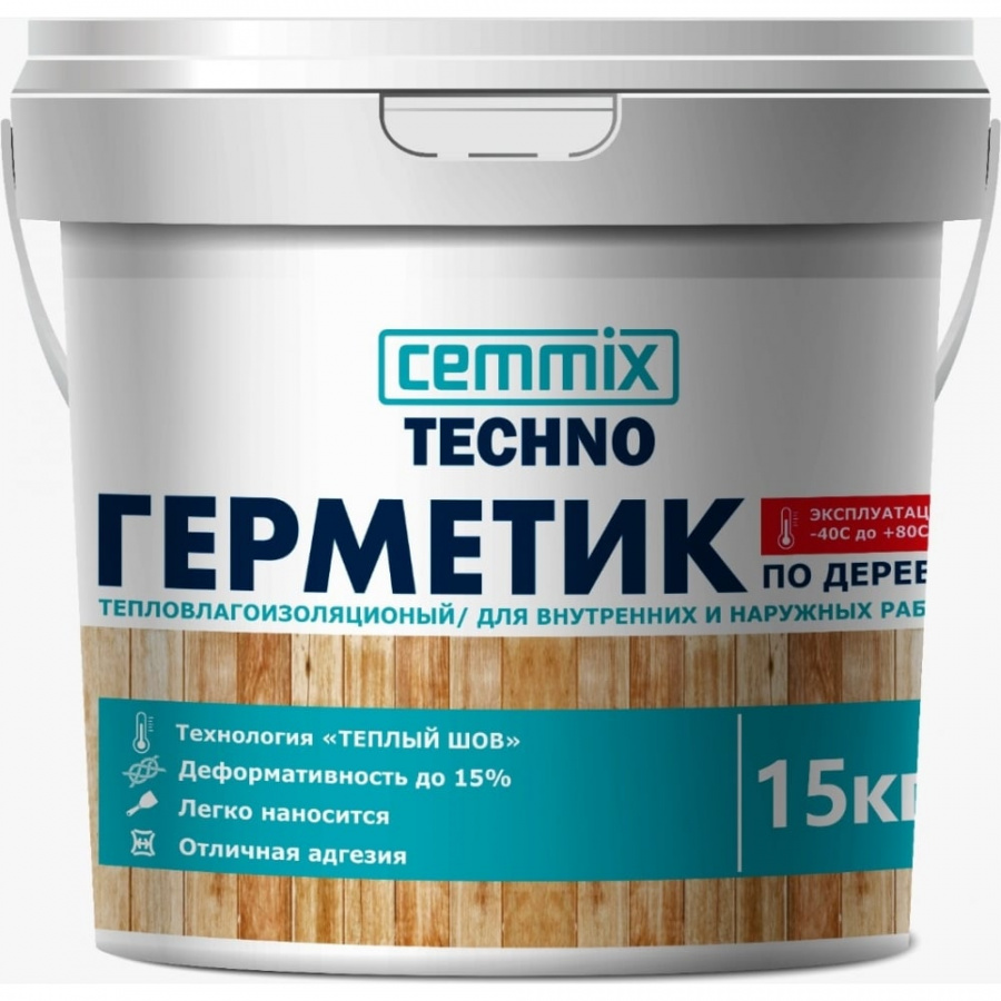 Акриловый герметик для дерева CEMMIX Теплый шов