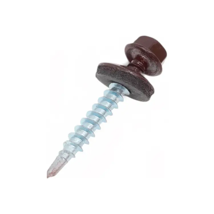 Саморез для крепления кровли STEELREX 4.8x35, RAL8017 60 шт. 0140048035B4000060328017