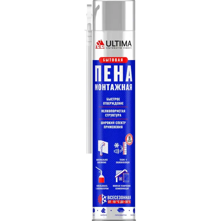 Всесезонная монтажная пена ULTIMA UDFUF00003 Всесезонная монтажная пена ULTIMA UDFUF00003