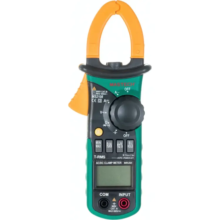 Цифровые токоизмерительные клещи Mastech MS2108 00-00000247
