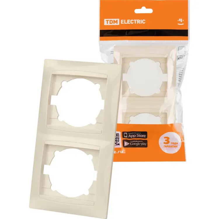 Двухпостовая вертикальная рамка TDM ELECTRIC Лама SQ1815-0133