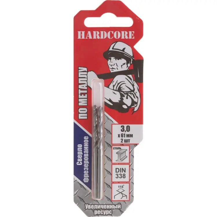 Фрезерованное сверло по металлу Hardcore 140030 Фрезерованное сверло по металлу Hardcore 140030