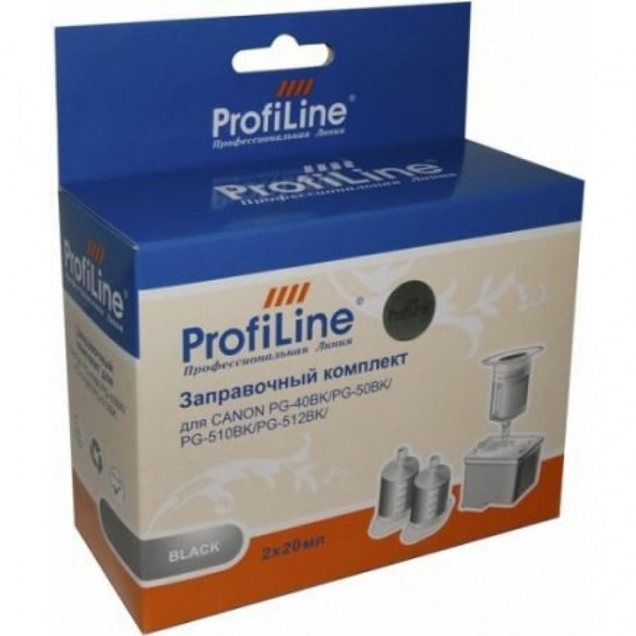 Комплект чернил PL-PG-40/PG-50/PG-510/PG-512 для Canon ProfiLine PL_INK_PG-40_BK_2-20ml