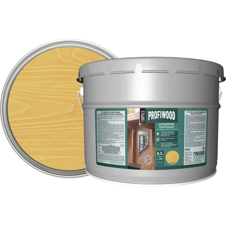 Тонирующий атмосферостойкий алкидный антисептик Profiwood 3911