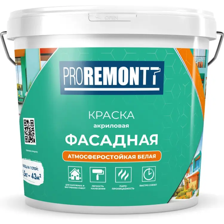 Фасадная краска Proremontt Лк-00006390 Фасадная краска Proremontt Лк-00006390