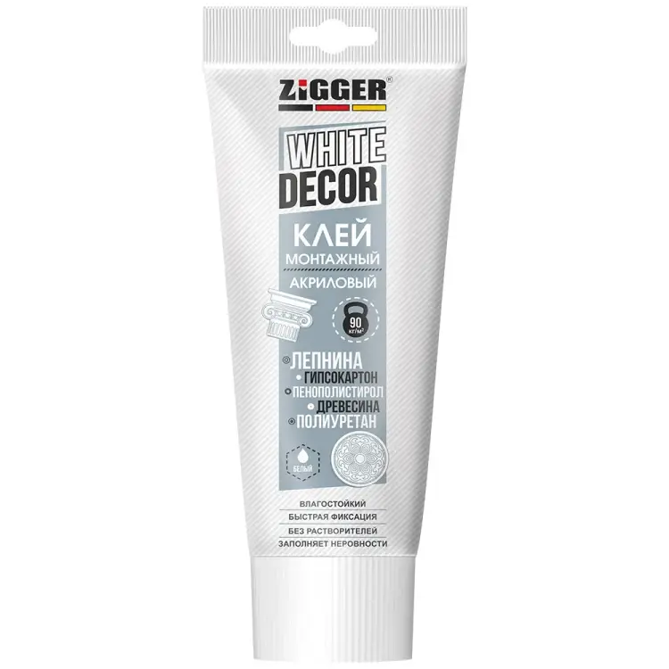 Акриловый клей для декора ZIGGER WHITE DECOR 11608033