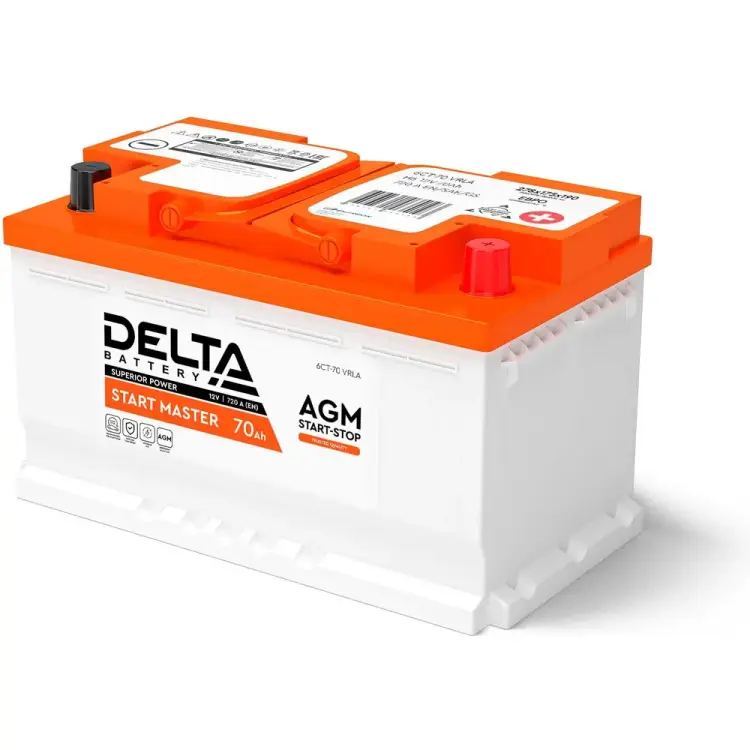 Аккумуляторная батарея DELTA START MASTER 70 Ah AGM