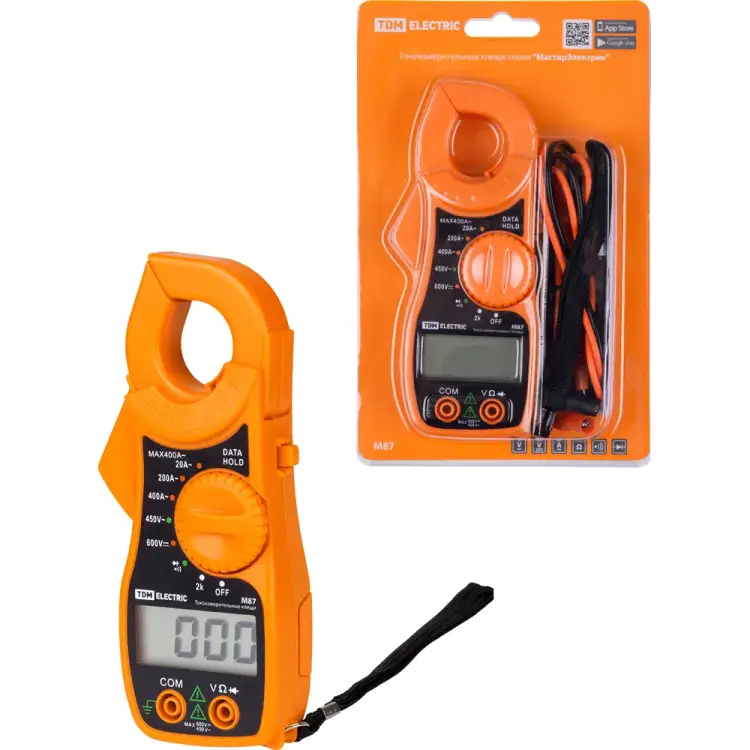 Токоизмерительные клещи TDM ELECTRIC МастерЭлектрик М87 SQ1005-0013