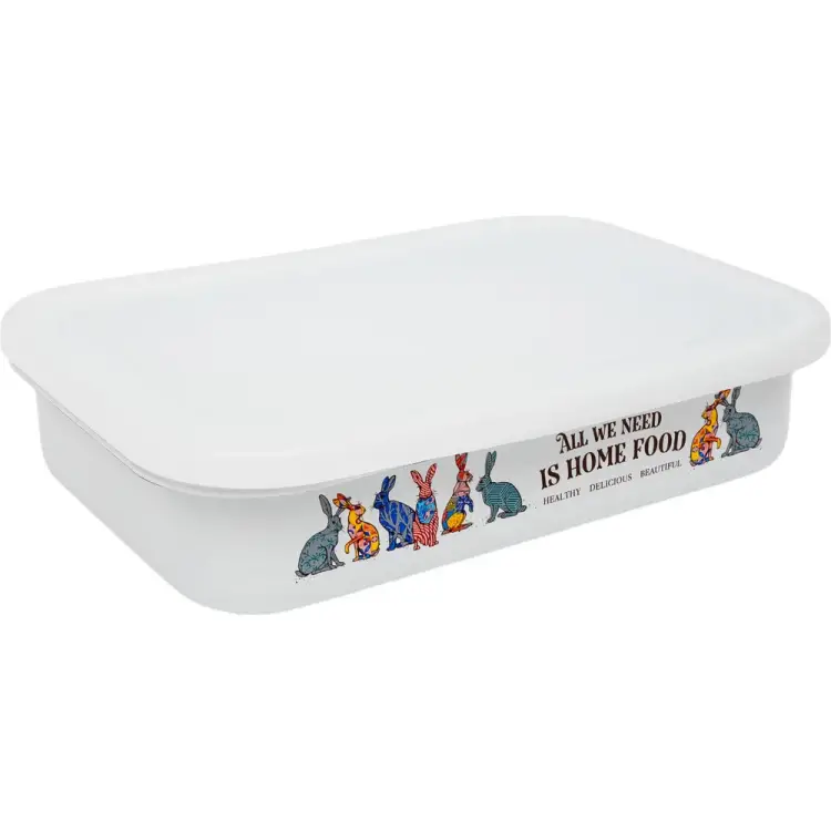 Эмалированный лоток appetite Зайцы 2508/4 Зайцы