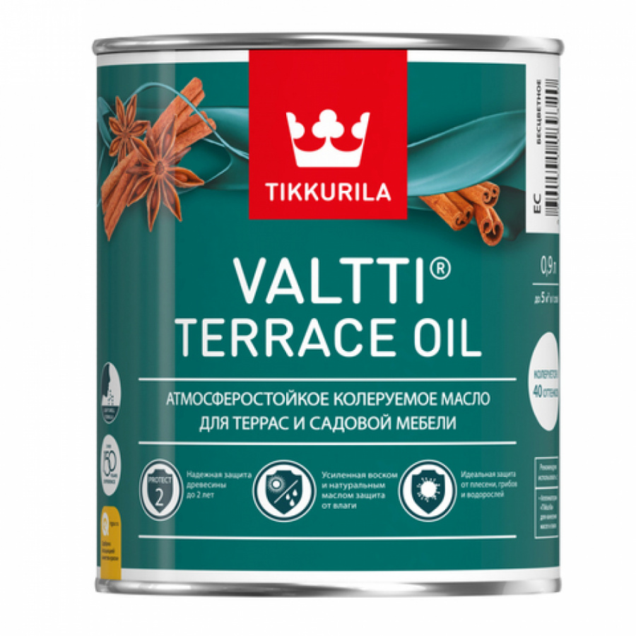 Масло для террас и садовой мебели Tikkurila VALTTI TERRACE OIL