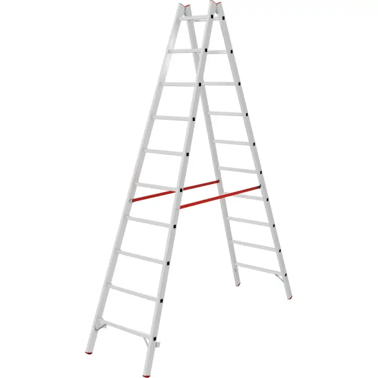 Индустриальная двухсторонняя алюминиевая стремянка Новая Высота NV5123 5123210 Индустриальная двухсторонняя алюминиевая стремянка Новая Высота NV5123 5123210