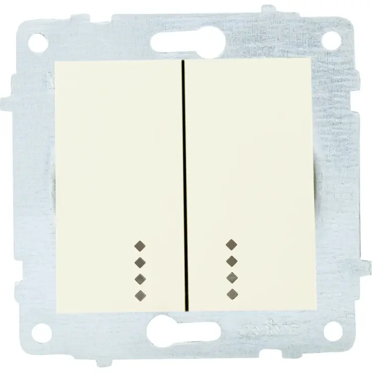 Механизм 2-клавишного выключателя OVIVO 600-000202-203