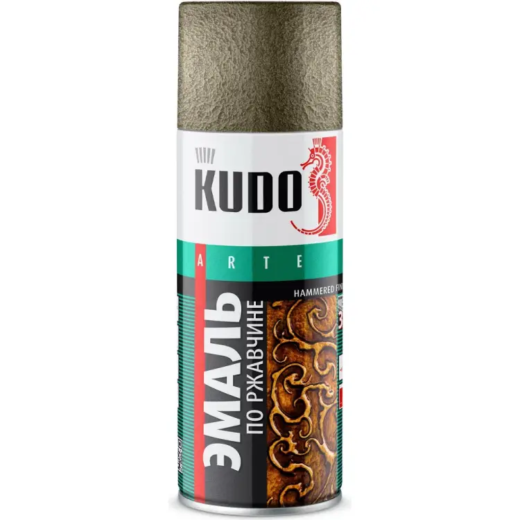 Молотковая эмаль по ржавчине KUDO KU-3005 Молотковая эмаль по ржавчине KUDO KU-3005